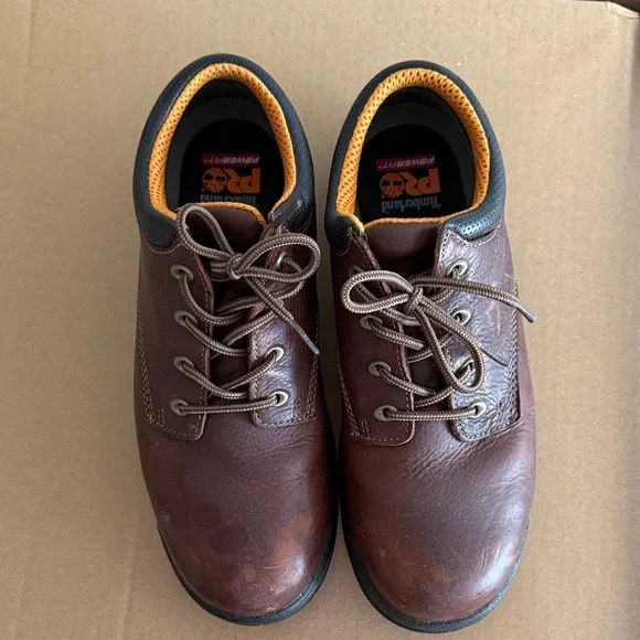 Timberland PRO Steel Toe Brown Leather Men's Boots - Picture 5 of 6